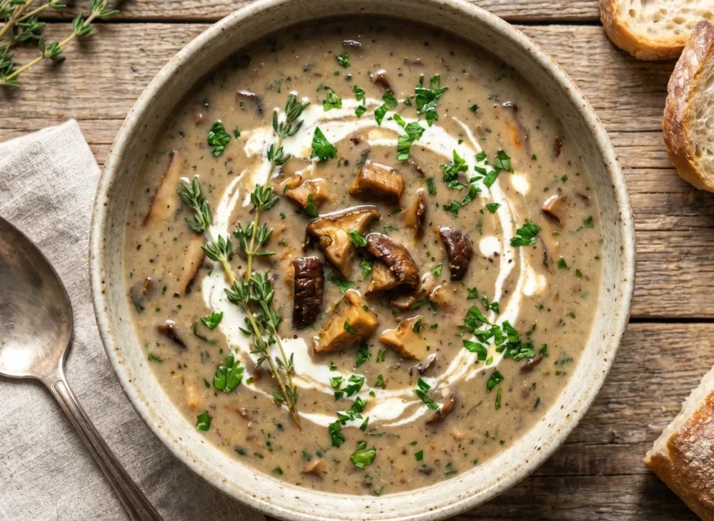 Mushroom and Thyme Soup