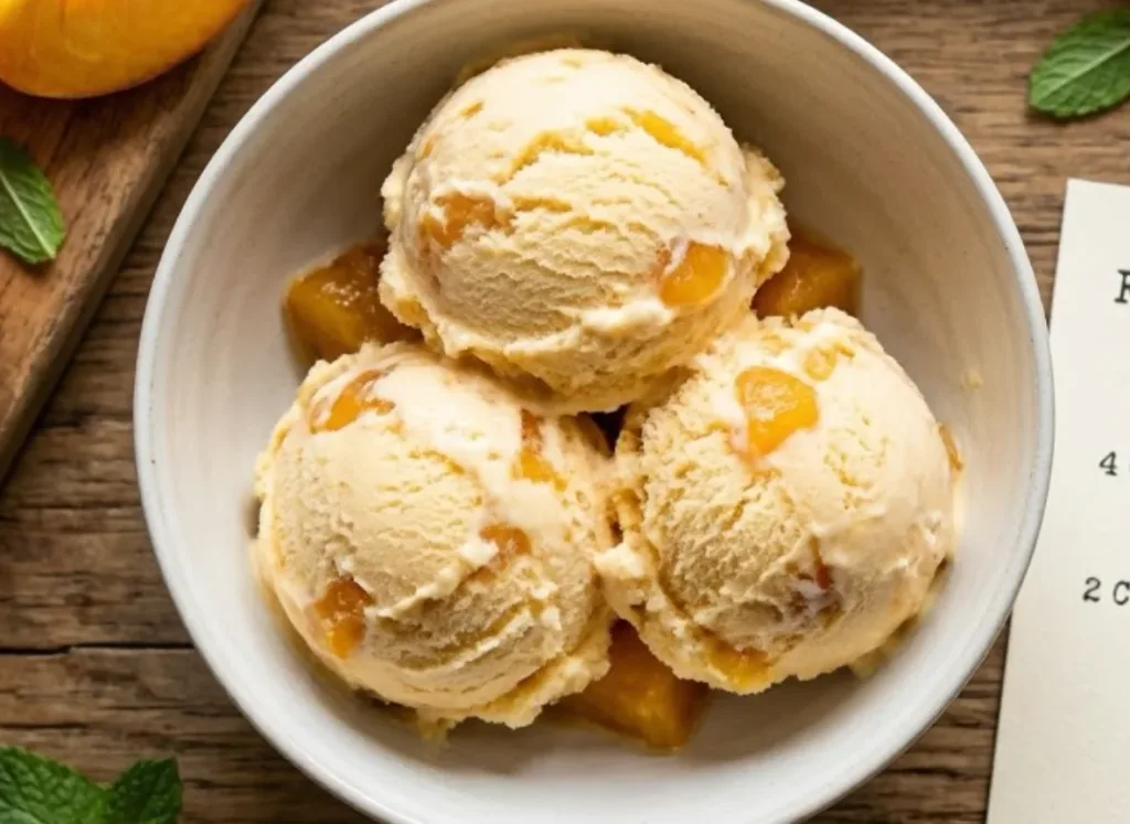 Peach Ice Cream Recipe
