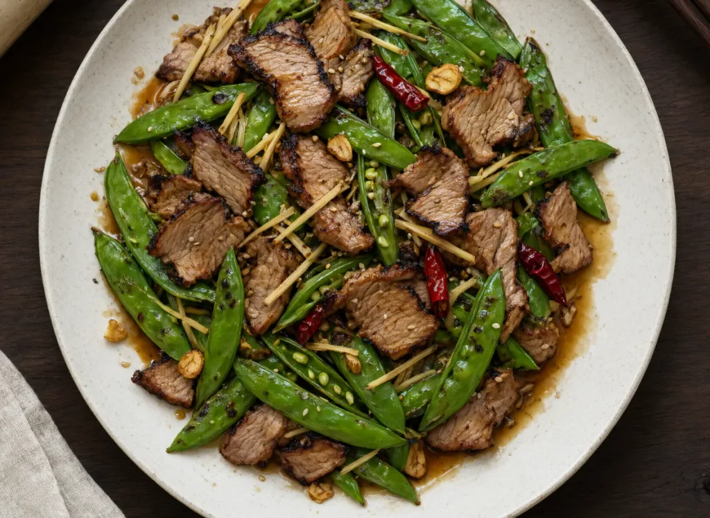 Pork and Snap Pea Stir Fry