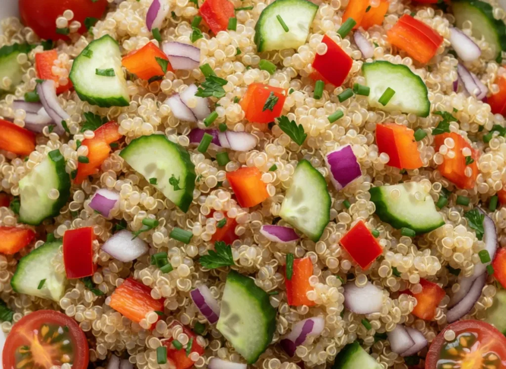 Quinoa Salad With Vegetables and Herbs