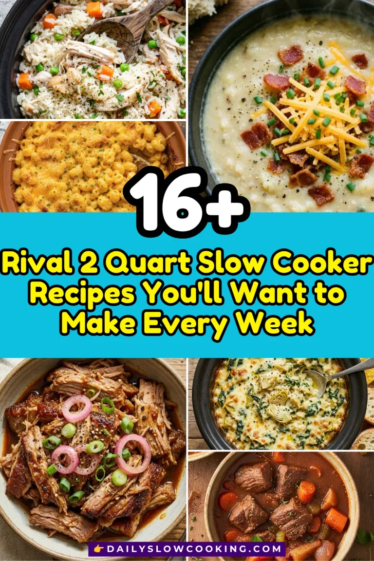 Rival 2-Quart Crock Pot Recipes Perfect for Small Kitchens & Singles