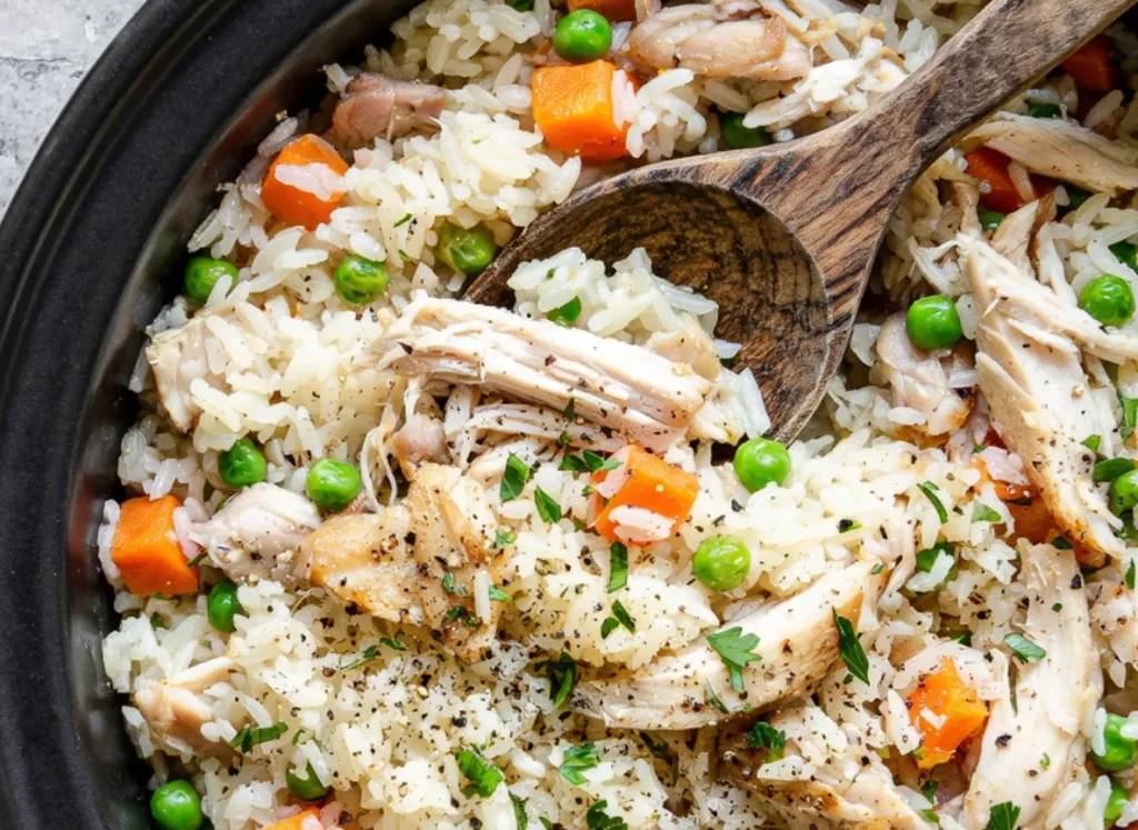 Slow Cooker Chicken and Rice