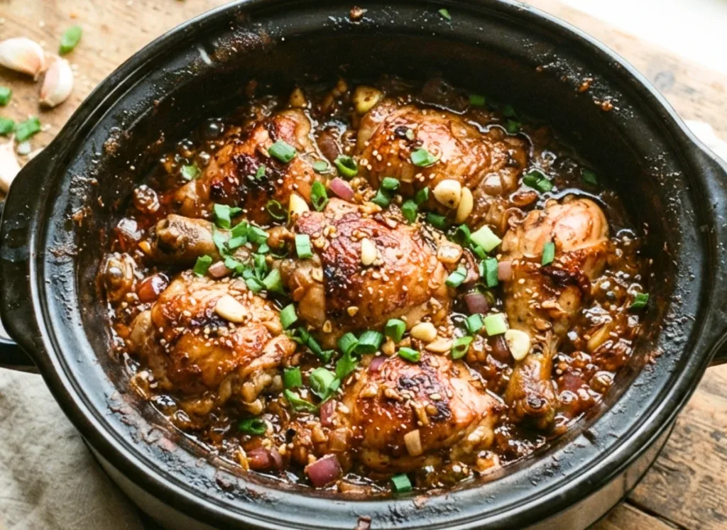 Slow Cooker Honey Garlic Chicken
