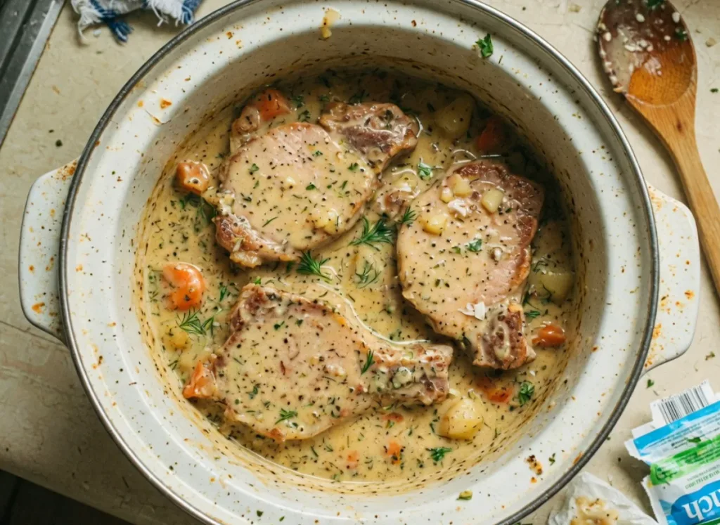 Slow Cooker Ranch Pork Chops