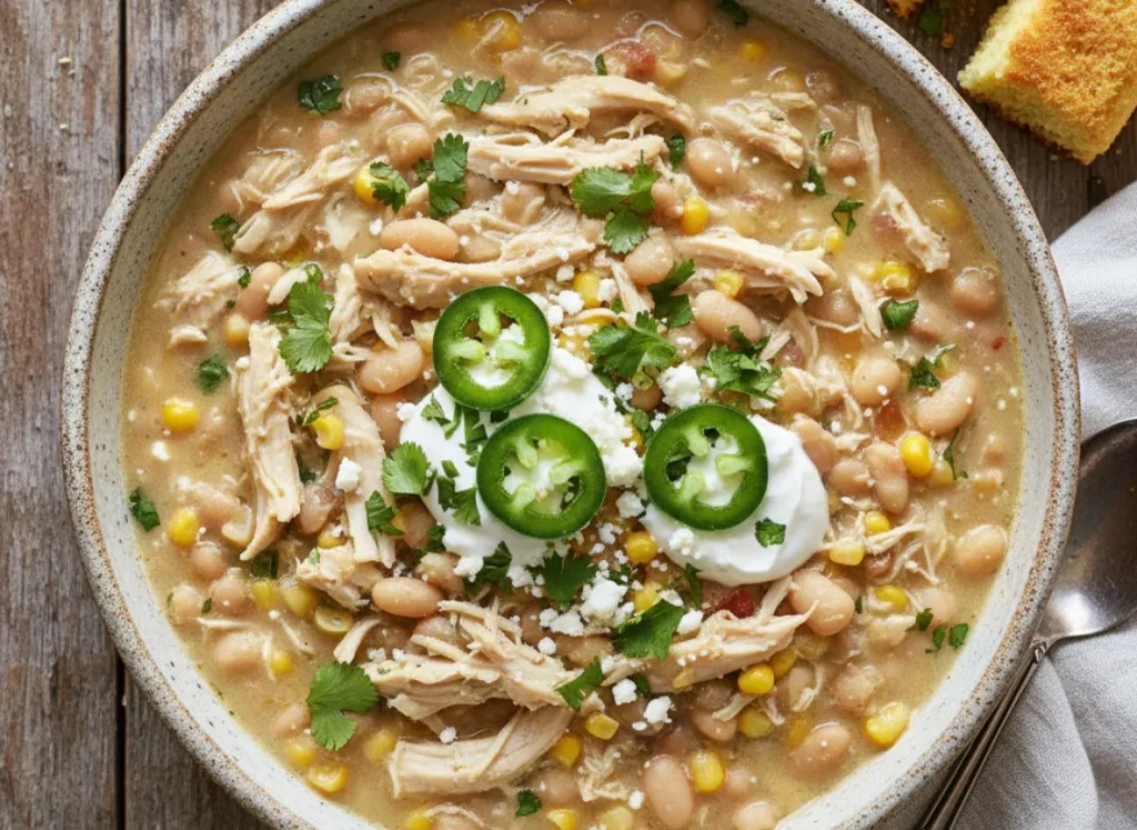 Slow Cooker White Chicken Chili