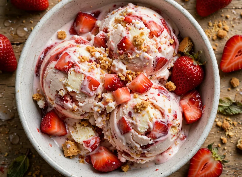 Strawberry Cheesecake Ice Cream 1
