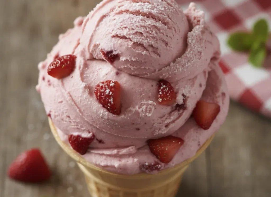 Strawberry Soft Serve