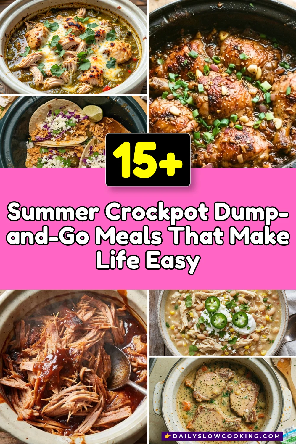 Summer Crockpot Dump and Go Meals the Whole Family Will Actually Eat