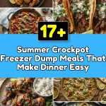 Summer Crockpot Freezer Dump Meals That Make Dinner Easy