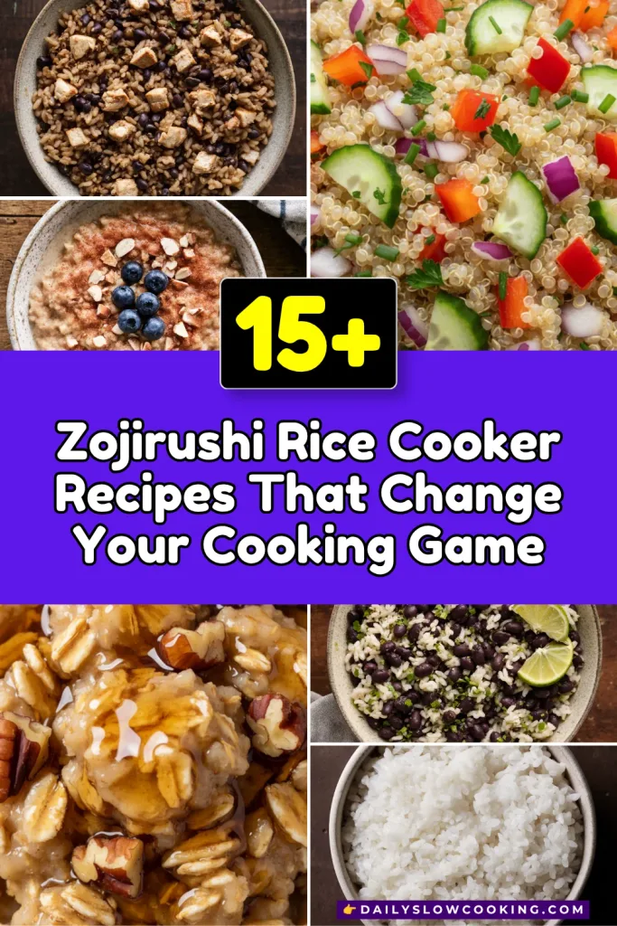 Zojirushi Rice Cooker Recipes That Change Your Cooking Game